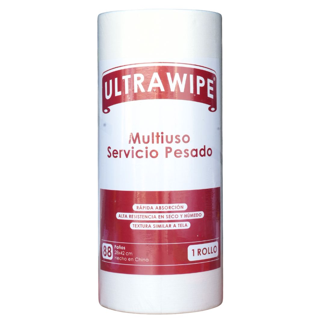 Paño Reutilizable Multiuso ULTRAWIPE – Rollo 88 Paños (28x42 cm)